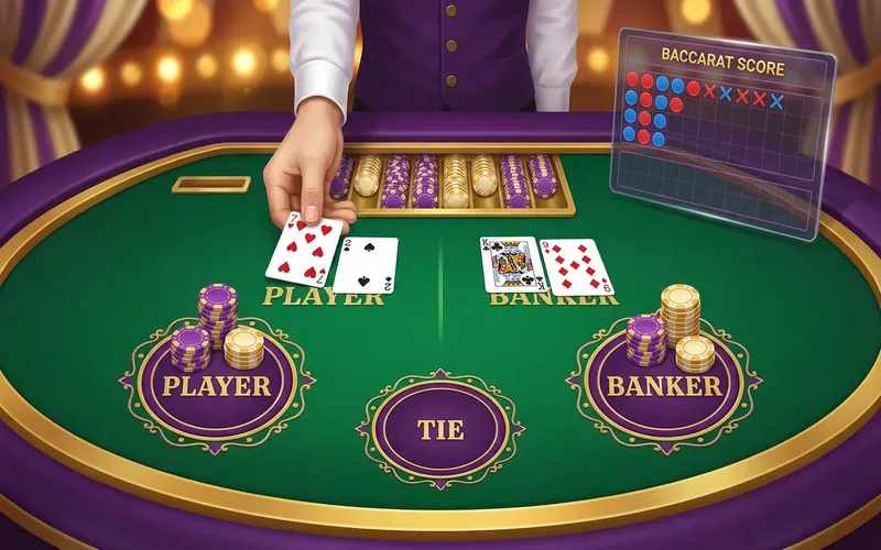 Tutorial de Bacará - Como Jogar no 15win